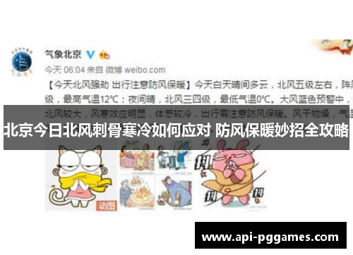 北京今日北风刺骨寒冷如何应对 防风保暖妙招全攻略